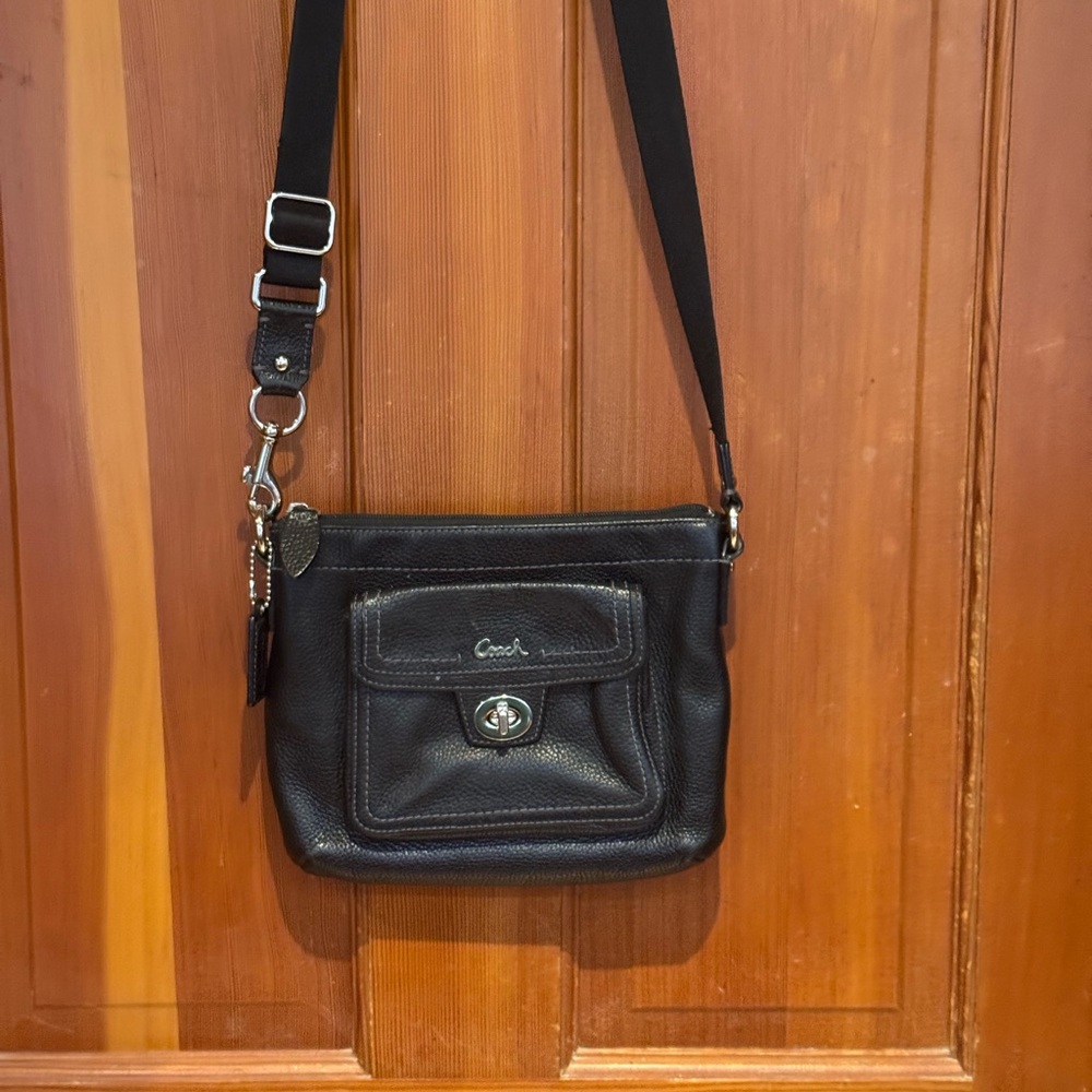 Coach Black Crossbody Bag black leather - Picture 6 of 11